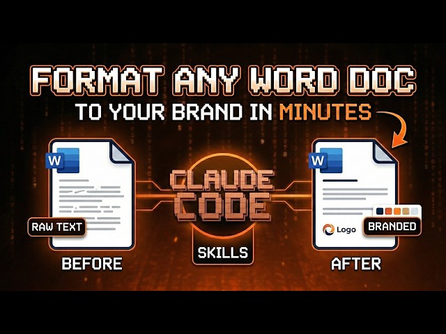Format Any Word Document to Your Brand in 2 Minutes (Claude AI Tutorial)