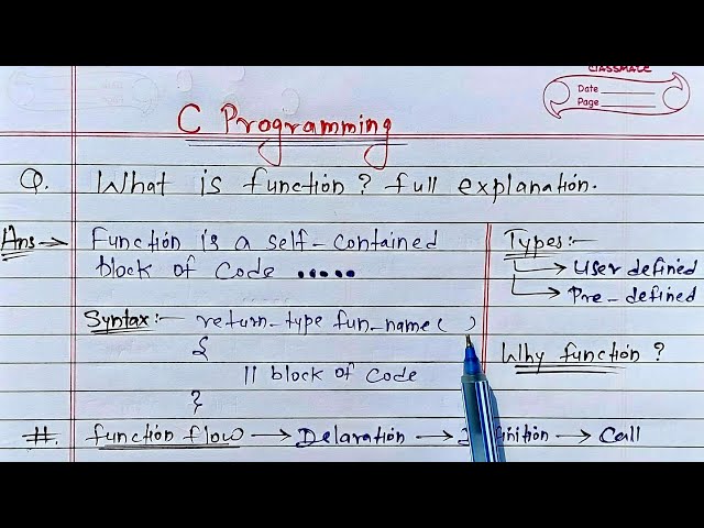 C Functions | What is Function? Full Explanation | Learn Coding