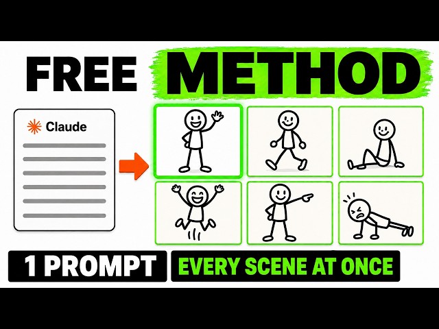 This FREE Claude Prompt Builds Stickman Animations In Bulk