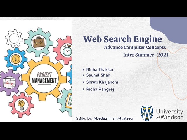 Web Search Engine - Advance Computing Concept - University of Windsor