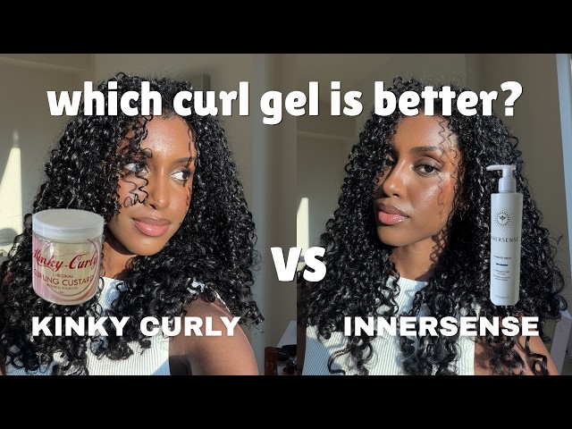 Trying popular curl gels to find the BEST one | Innersense vs Kinky Curly