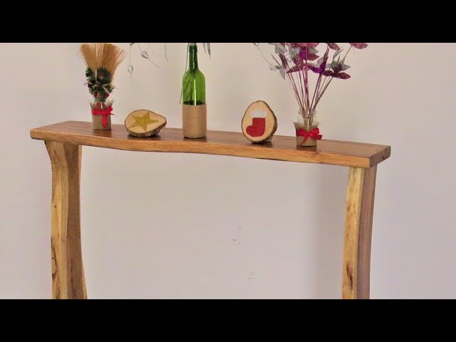 How to Make a Live Edge Console Table