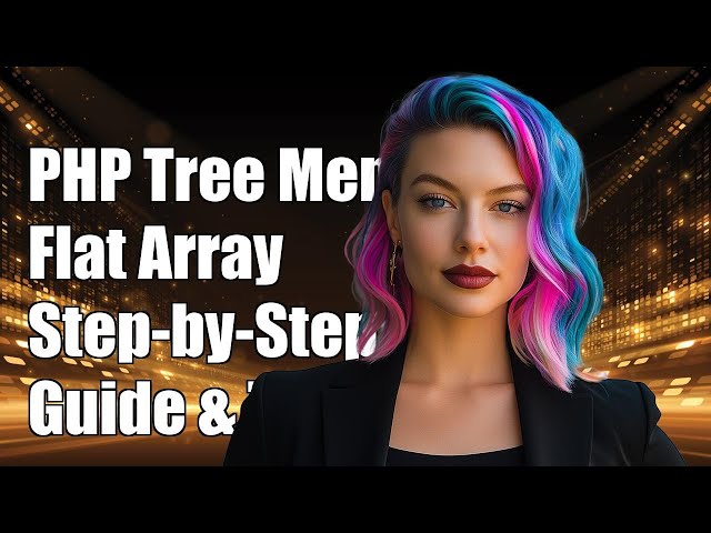 PHP Nested Tree Menu from Flat Array: Step-by-Step Guide and Solutions