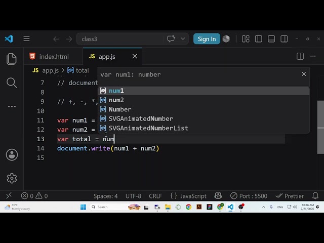 javascript class 3
