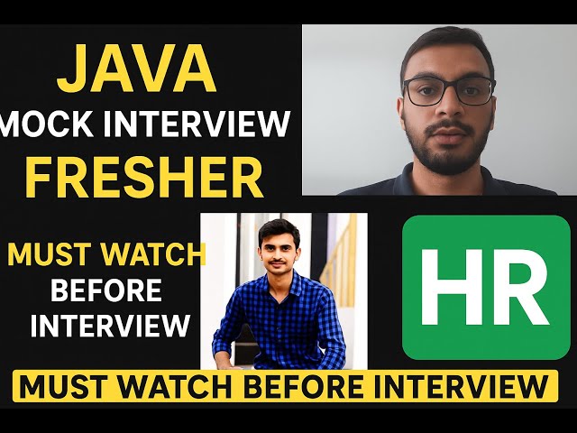 Java Mock Interview for Freshers | Must Watch Before Your Interview! #interview  #job #mock #java