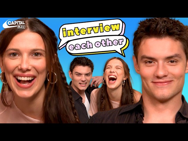 Millie Bobby Brown & Louis Partridge Interview Each Other | Enola Holmes 3