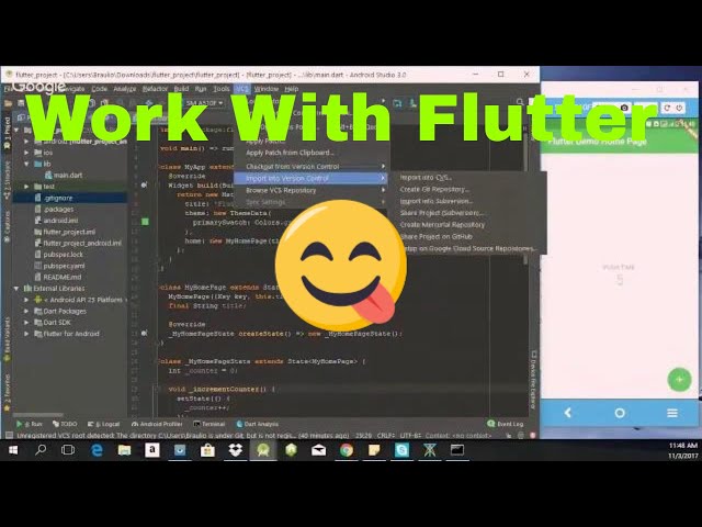 How to Work with Flutter Sdk on Android Studio