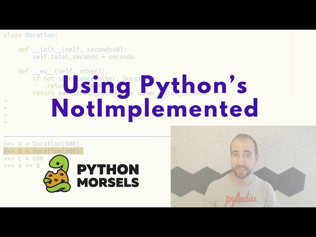 When to use NotImplemented in Python