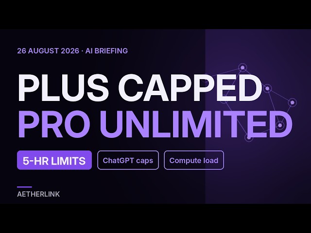 OpenAI Brings Back ChatGPT Plus Limits — Pro Stays Unlimited