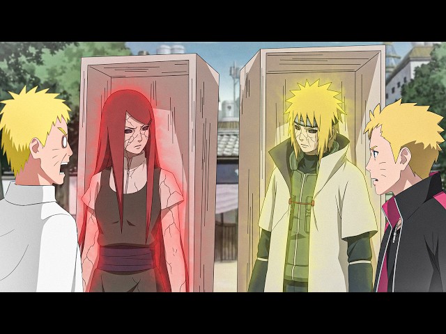 Naruto revive a Minato y Kushina para entrenar a Boruto y transferirles todo su poder