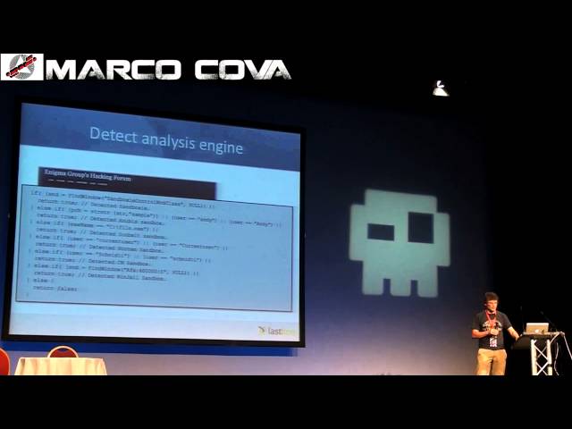 Hackerzvoice NDH2k14 Talks : Marco Cova "Combative evasive software"