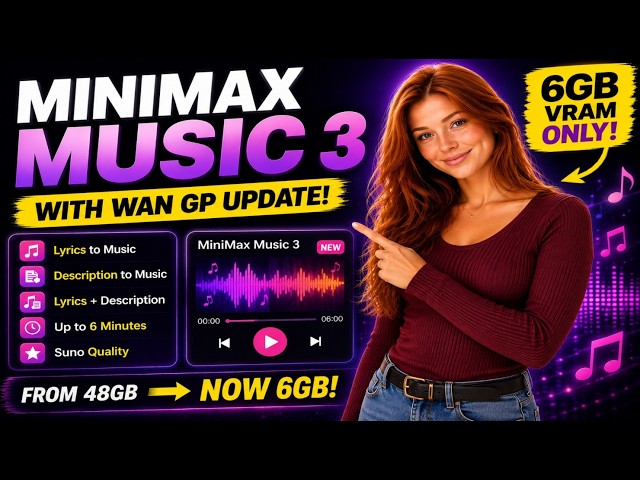 MiniMax Music 3 on Low VRAM! Generate 6-Minute AI Songs | Full Local Setup
