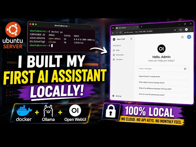 Build Your Own Local AI Assistant on Ubuntu (No GPU, No Cloud, No API)