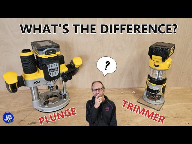 The Difference Between a Plunge Router and Trimmer Router
