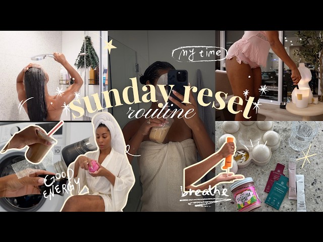 SUNDAY RESET ROUTINE | deep clean, self-care, sew-in maintenance, soft skin body care routine & MORE