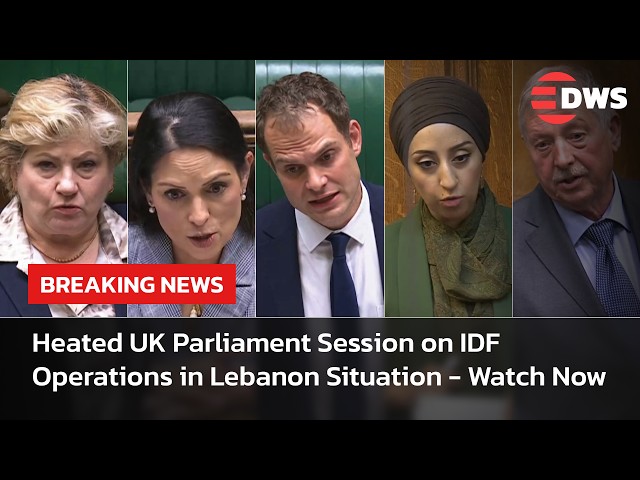 WATCH: Full Parliament Debate on Israel Defence Forces’ Actions in Lebanon - Urgent Question | AC14