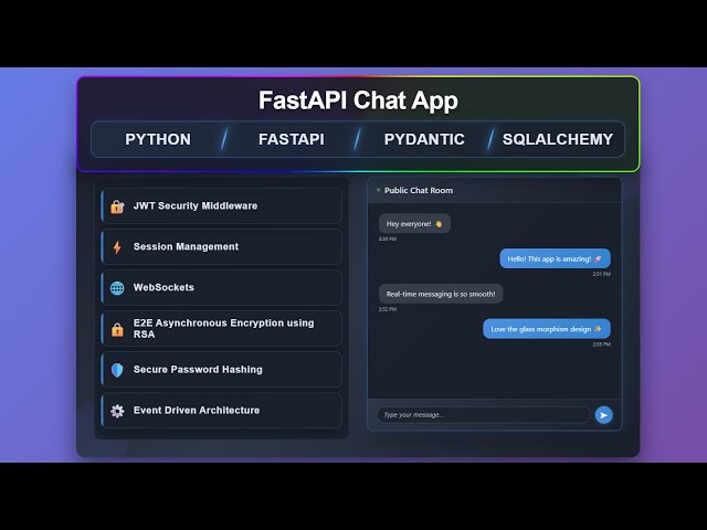 Build a Secure WebSocket System in Python – FastAPI + JWT + E2EE (Part 1)