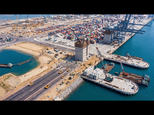 How is India building one of the world's biggest ports?