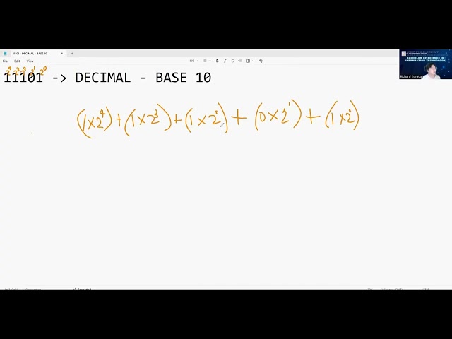 Intro to Computing: The Number System[Topic 05]: Binary to Decimal Conversion