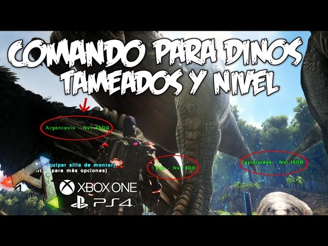 COMMAND TO SPAWN TAMED DINOS AND LEVEL UP!!! - ARK Survival Evolved