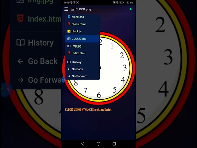 making real time clock using HTML/CSS and JavaScript #codewithharry