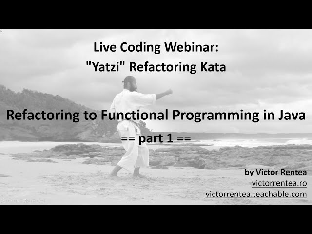 Refactoring to Functional Programming in Java - Live-Coding Kata - "Yatzi" - part 1