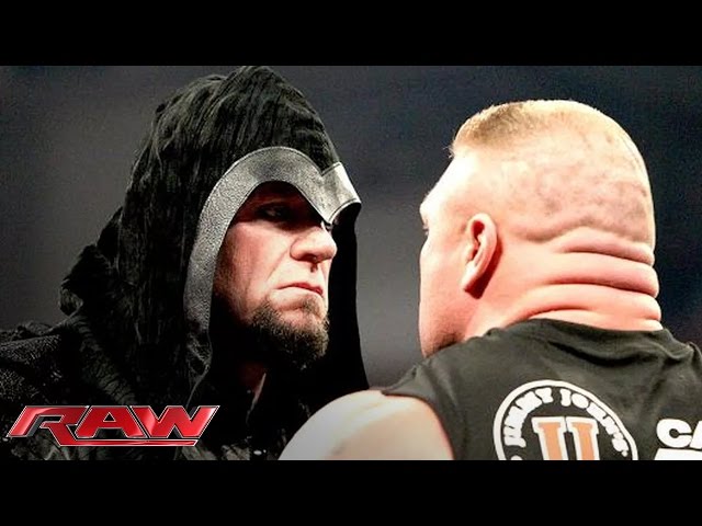 Brock Lesnar is surprised by the return of The Undertaker: Raw, Feb. 24, 2014