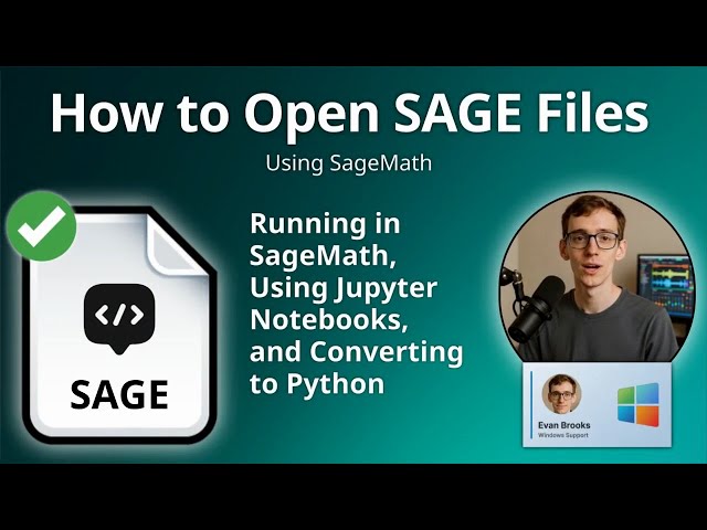 How to Open SAGE Files (SageMath)