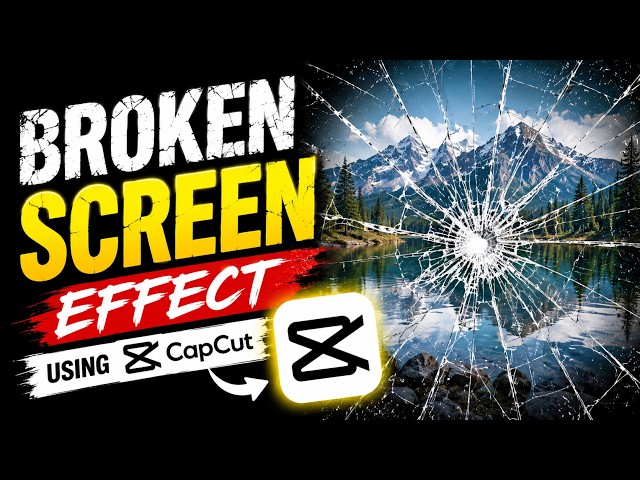 Broken Mirror or Photo Effect Using CapCut