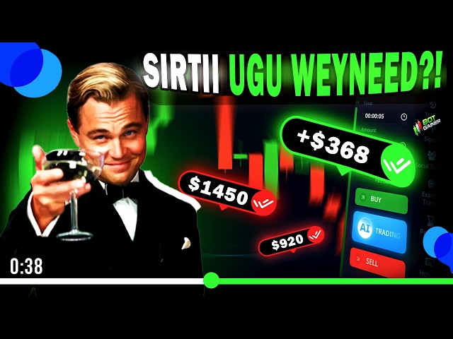 🤖 BOT KAN WAA GOAT KA BINARY 😮 💵 +$368 LACAG WALIBA SIKIN GUDIHIISA 🔵 POCKET OPTION #viral  #foryou