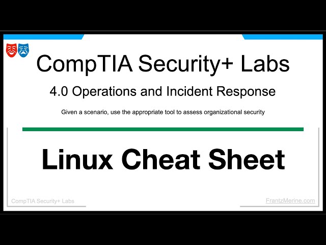 Essential Linux Commands Cheat Sheet | Security+ Lab Reference (Ep.17)