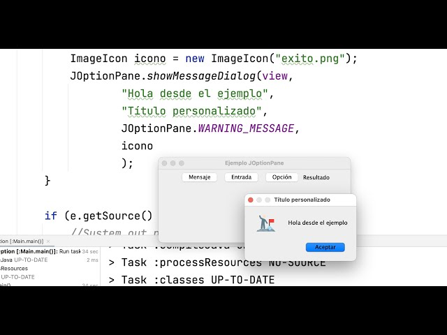 Cómo usar JOptionPane de Swing, Programación Orientada a Objetos con Java