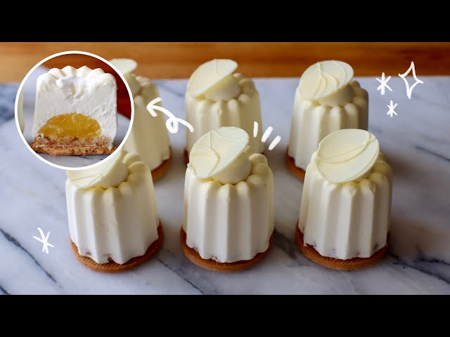 Pastry shop style tutorial 🍍 Pineapple Coconut Yogurt Petit Gâteau