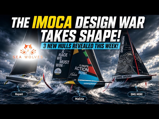 The IMOCA design WAR takes shape! Sea Wolves TV - Malizia, Thomas Ruyant and DMG MORI lanching.