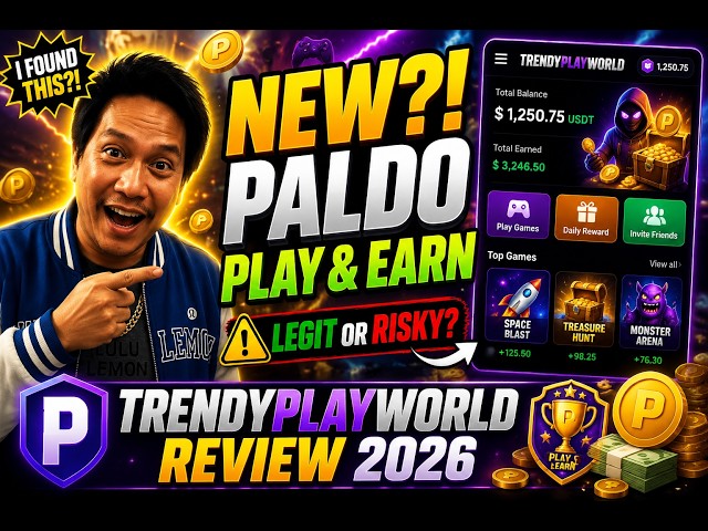 NEW?! TRENDYPLAYWORLD 🔥 PLAY & EARN PLATFORM REVIEW 2026 (LEGIT OR RISKY?)