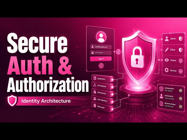 Secure Authentication & Authorization | Design Identity Architecture for Modern Applications| Uplatz