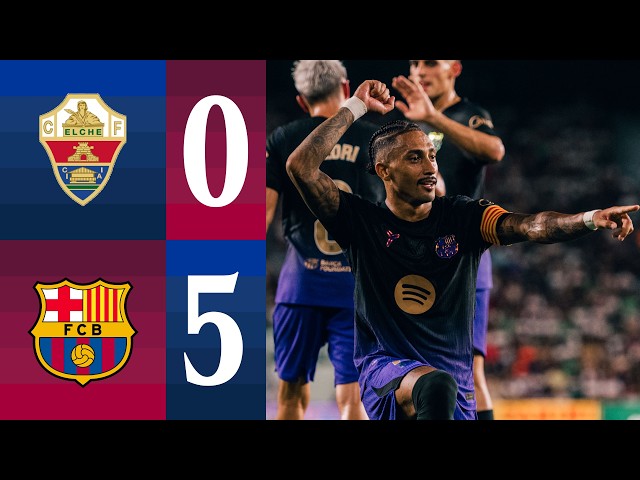 ELCHE 0 vs 5 FC BARCELONA | LALIGA 2026/27 MD02 🔵🔴