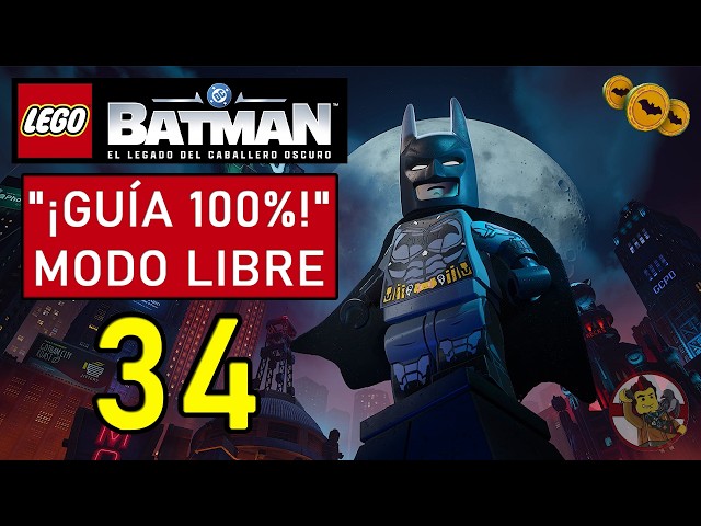 GUÍA 100% Modo Libre | LEGO Batman El Legado del Caballero Oscuro | P 34 - Salas Acertijo Cluemaster