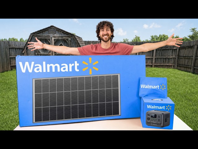 Compré un sistema solar regalado en WALMART