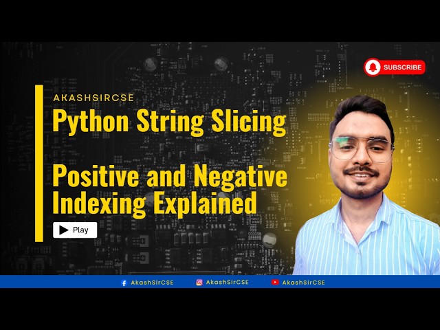 Python String Slicing Explained: Master Substring Extraction | Data Science for Beginners