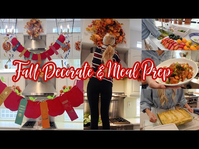 BACK TO SCHOOL DECORATING AND MEAL PREP WITH ME