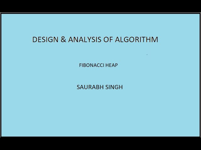 Fibonacci Heap-DAA