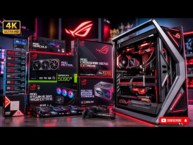 DREAM ASUS ROG ASTRAL RTX 5090 GAMING PC BUILD | RYZEN 9 9950X3D | ASUS ROG Hyperion GR701