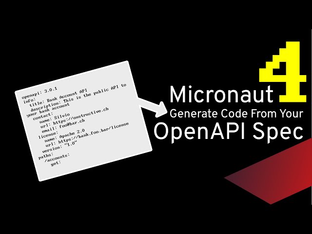 Micronaut 4 - Using An OpenAPI Specification To Generate Java Code