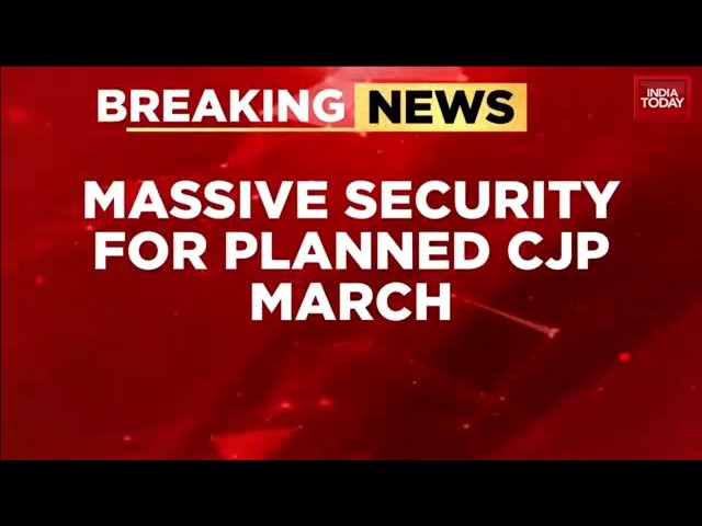 CJP Protest:Heavy Security At Jantar Mantar To Stop CJP Parliament March On Day 1 Of Monsoon Session