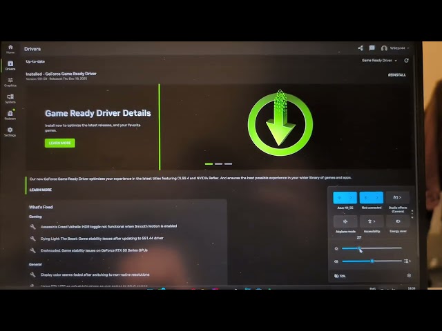 dGPU Issue - Nvidia display drivers (591.59 and 591.44) - Brightness below 20 sets to max