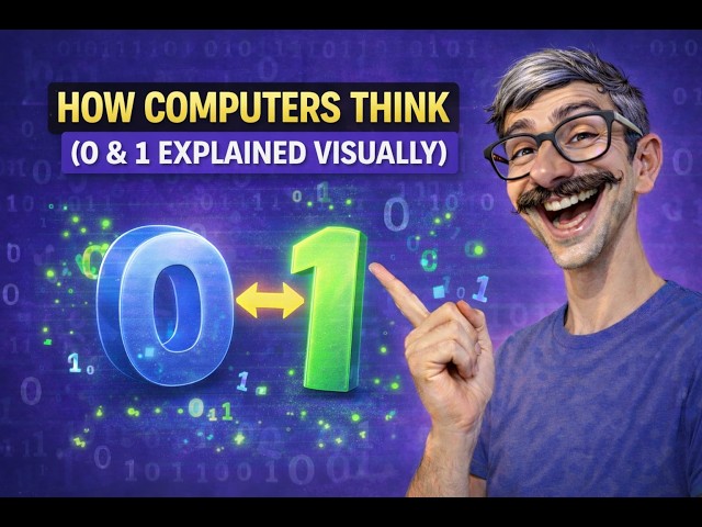 How Computers Think (Binary 0 & 1 Explained in 8 Minutes)