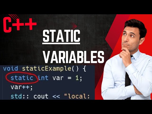 STATIC variables in C++