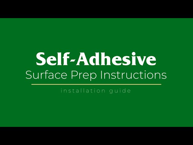 Self-Adhesive Preparation and Install Instructions | Canvasback Cargo Liners
