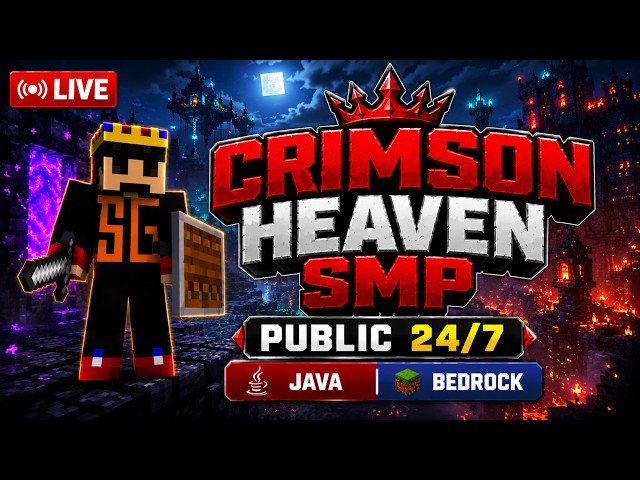 Minecraft LIVE || PUBLIC SMP 24/7 JAVA + BEDROCK || #publicsmpminecraft #minecraftlive #speregamer